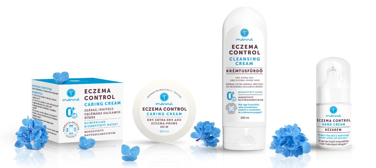 Gyengéd ápolás ekcémás bőrre Fedezd fel az Eczema Control családot!