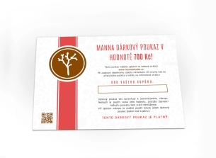 manna digitální dárkový poukaz - doporučené manna