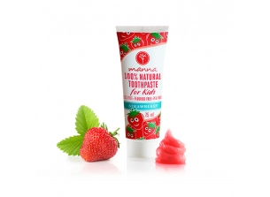 manna zubní pasta pro děti bez fluoridu s jahodovou příchutí - doporučené manna