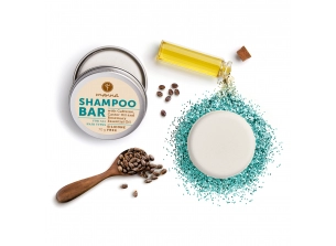 festes shampoo mit koffein, rizinusöl und ätherischem rosmarinöl - empfohlen manna
