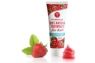 manna fluoridfreie zahncreme mit erdbeergeschmack für kinder