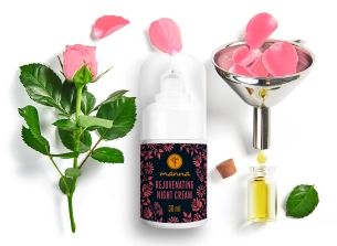 zellerneuernde nachtcreme mit stammzellenextrakt aus rose und ringelblume - empfohlen manna
