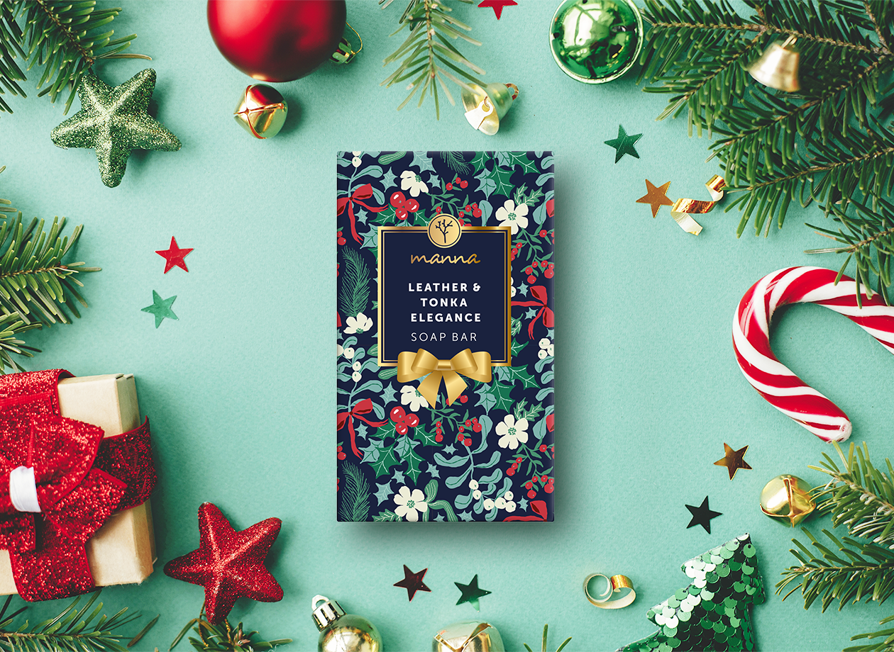 Leather and Tonka Elegance szappan – Karácsonyi kiadás
