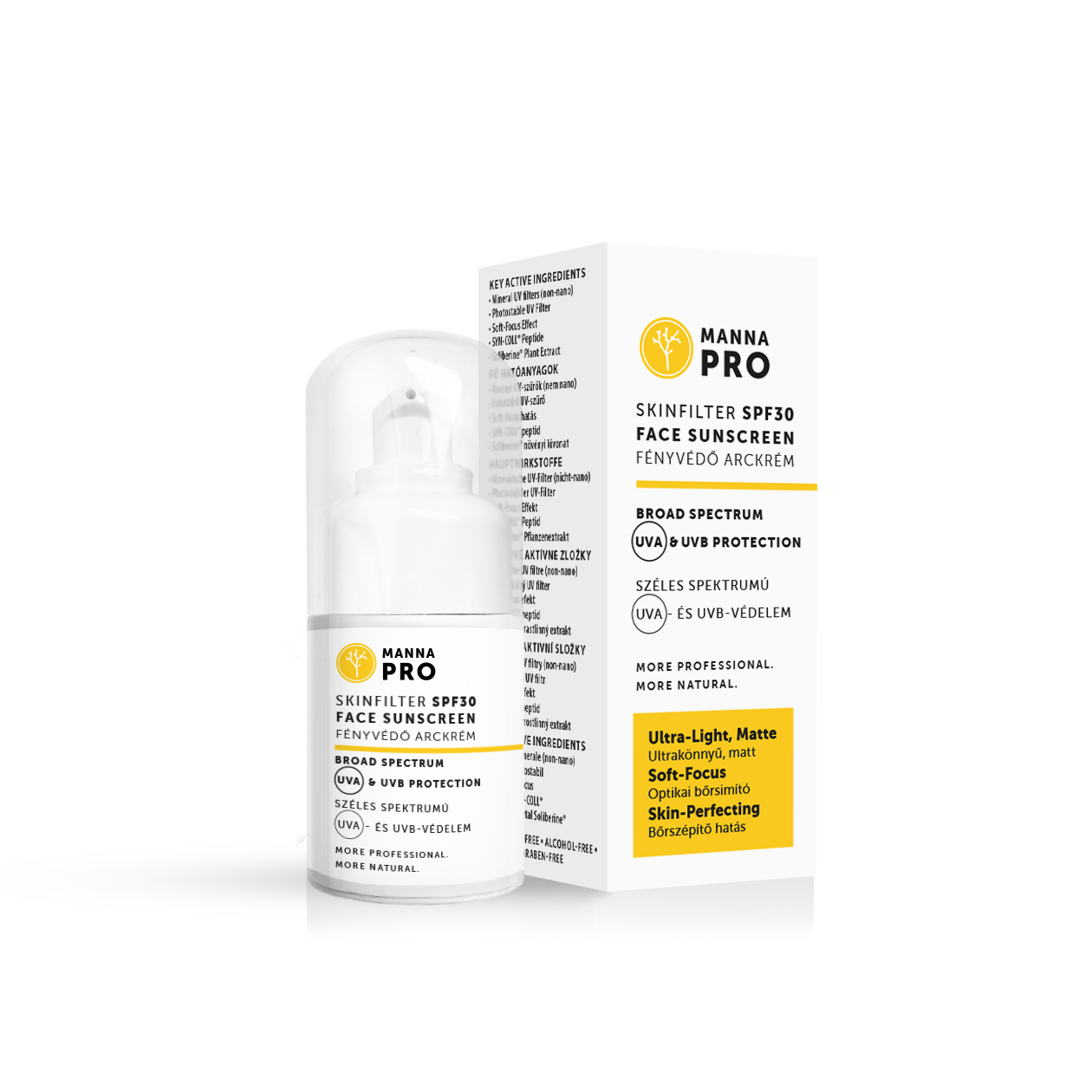 Cremă de față cu protecție solară Manna SkinFilter SPF30
