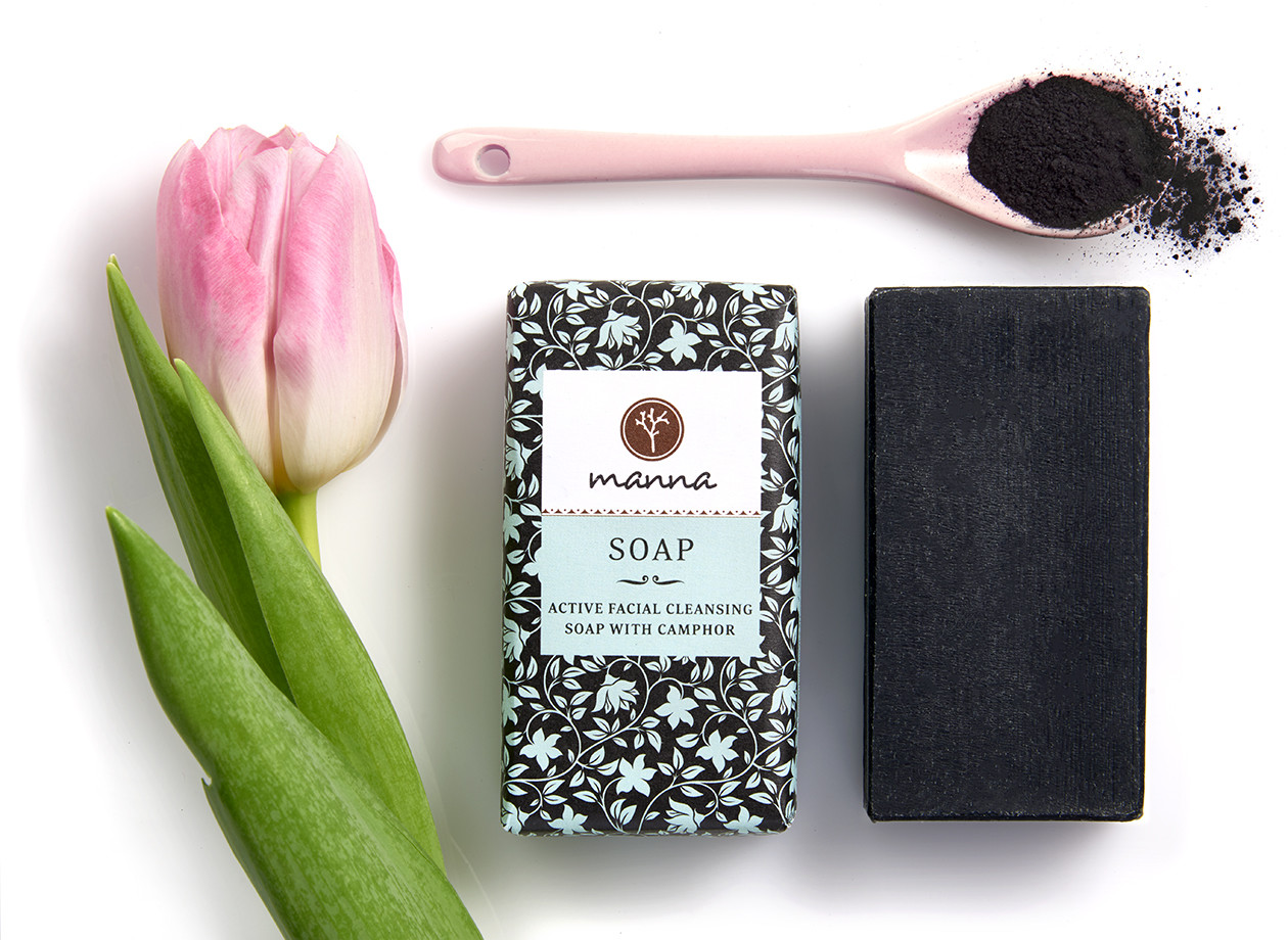 Active Facial Cleansing Soap with Camphor - Manna. Feel the difference