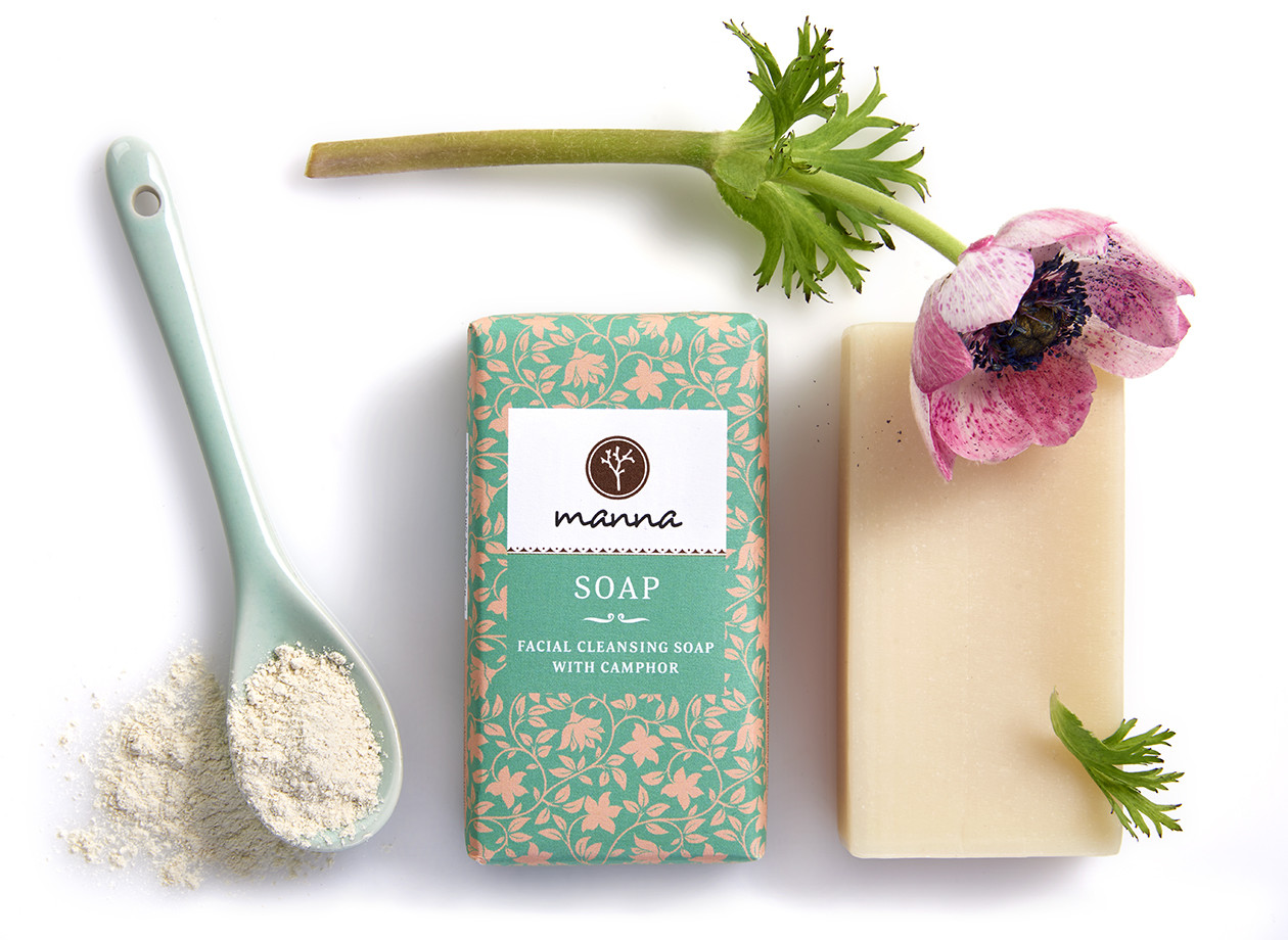 Facial Cleansing Soap with Camphor Manna. Feel the difference on your